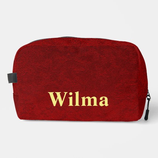 カーニパーソナライズされたー王室のンベルベットプリント ドップキット (正面)