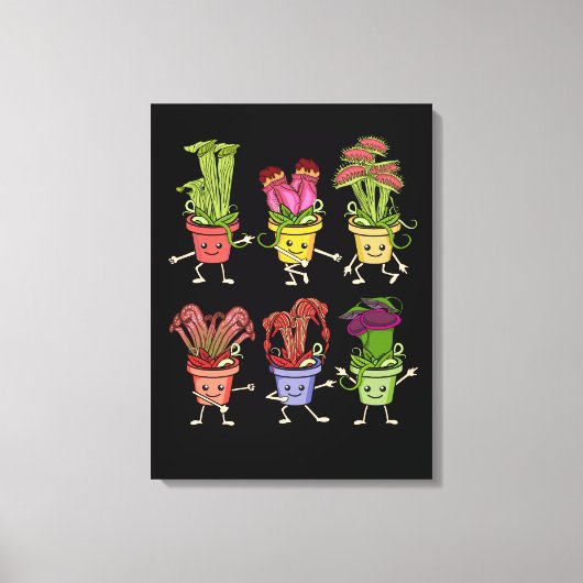 カーニヴォルスプラントキッズサラセニアビーナフライ キャンバスプリント (正面)