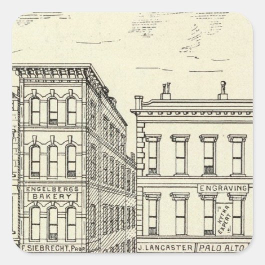 カーニー、パイン、カリフォルニア東部 スクエアシール (正面)