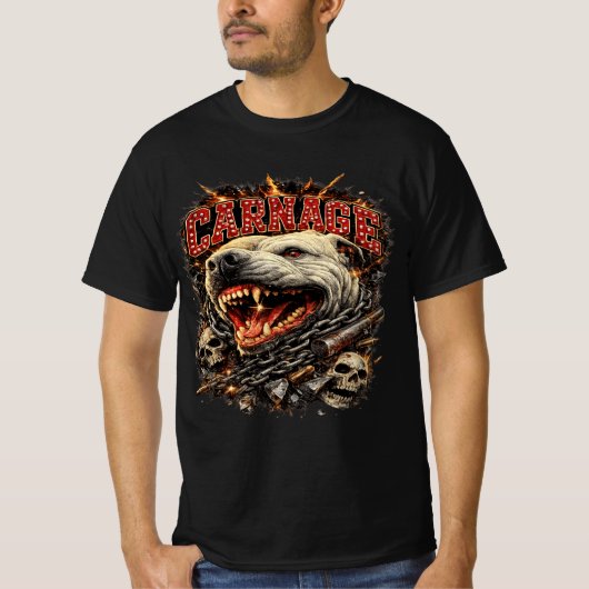 カーネイジウルフドクロTシャツ Tシャツ (正面)