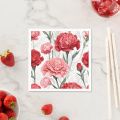 カーネエレガントーション花柄 スタンダードカクテルナプキン (インサイチュ)