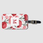 カーネエレガントーション花柄 ラゲッジタグ (正面横)