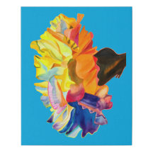 カーネカラフルス水彩花キャンバス印刷