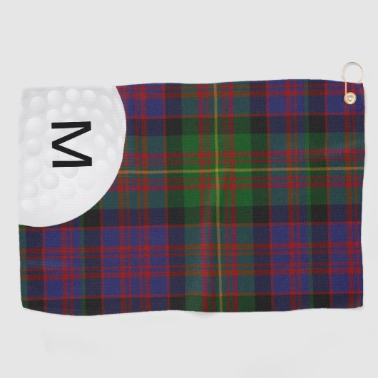 カーネギータータンチェック格子縞のゴルフタオル ゴルフタオル (横)