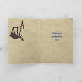 カーネギーバッジ&タータンチェックパーソナライズされたカード カード (内部)