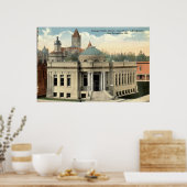 カーネギーライブラリサンベルナルディーノCAヴィンテージc1915 ポスター (キッチン)