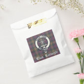 カーネギー氏族の紋章とタータン フェイバーバッグ (封をした状態)