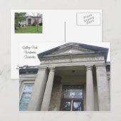 カーネギー・ライブラリー、カレッジ・パーク、ウィンチェスター・ケンタッキー ポストカード (正面/裏面)
