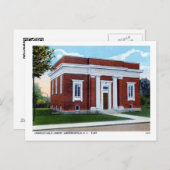 カーネギー・ライブラリー、ヘンダーソンビルNCヴィンテージ ポストカード (正面/裏面)