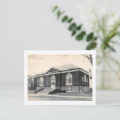 カーネギー・ライブラリー、リトル・秋、ニュージャージー州ヴィンテージ ポストカード (スタンド正面)