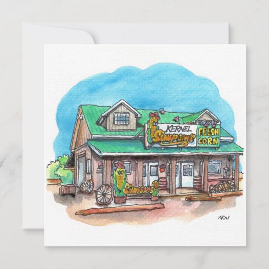 カーネシンプソンの甘いコーン カード (正面)