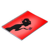 カーネットラフェムパピヨンルージュ ノートブック (左側)