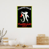 カーネベールヴィアレッジオカーニバルオールドイタリアンアールデコ ポスター (キッチン)