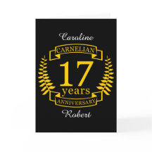 カーネリアン宝石の結婚記念日 17周年