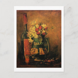 カーネーションとバラとボトル シーズンポストカード