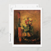 カーネーションとバラとボトル シーズンポストカード (正面/裏面)