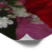 カーネーションとベビーの花花花束 ポスター (角)