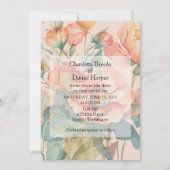 カーネーションと野草 招待状 (正面)