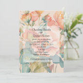 カーネーションと野草 招待状 (スタンド正面)