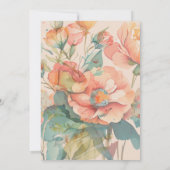 カーネーションと野草 招待状 (裏面)