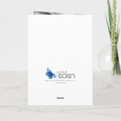 カーネーションのオレンジとピンクの友人の誕生日 カード (裏面)