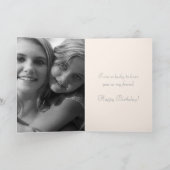 カーネーションのオレンジとピンクの友人の誕生日 カード (内部)