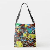 カーネーションのトートバッグと夢 クロスボディバッグ (裏面)