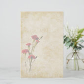 カーネーションのノート紙 便箋 (スタンド正面)