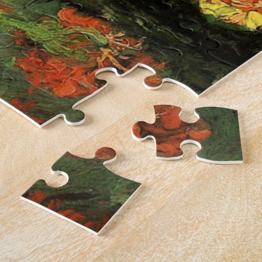 カーネーションのパズルが付いているゴッホのつぼ ジグソーパズル (側面)