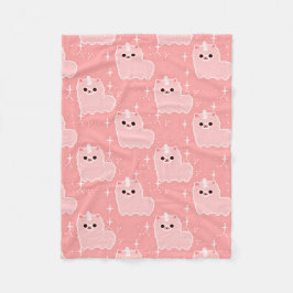 カーネーションのピンクの柔らかいユニコーンの輝き フリースブランケット