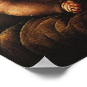 カーネーションのマドンナ、レオナルド・ダ・ヴィンチ ポスター (角)