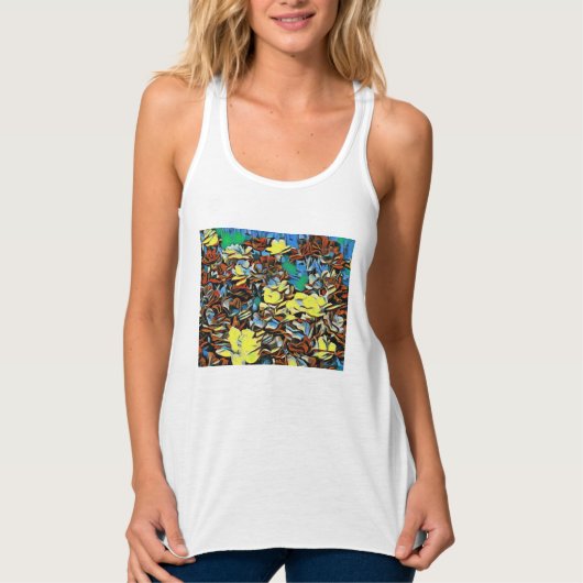 カーネーションのレーサーバックトップと夢の効果 タンクトップ (正面)