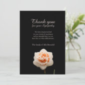 カーネーションの死別の悔やみや弔慰は感謝していしています サンキューカード (スタンド正面)