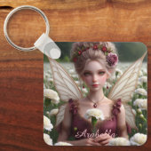 カーネーションの美しい1月の妖精 キーホルダー (正面)