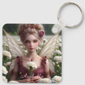 カーネーションの美しい1月の妖精 キーホルダー (裏面)