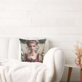 カーネーションの美しい1月の妖精 クッション