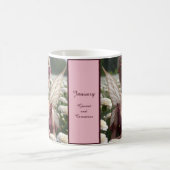 カーネーションの美しい1月の妖精 コーヒーマグカップ (中央)