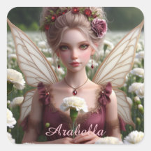 カーネーションの美しい1月の妖精