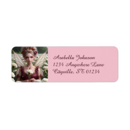 カーネーションの美しい1月の妖精 ラベル