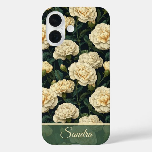 カーネーションの花の名前のバースデーサプライズ Case-Mate iPhoneケース (裏面)