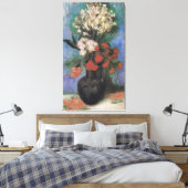 カーネーションの花瓶とその他の花ヴァン・ゴッホ キャンバスプリント (インサイチュ (寝室))