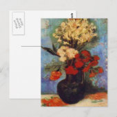 カーネーションやその他の花が付いた花瓶ゴッホ ポストカード (正面/裏面)