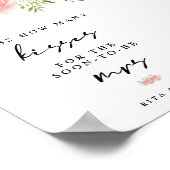 カーネーションキスミセスブライダルシャワーゲームサイン ポスター (角)