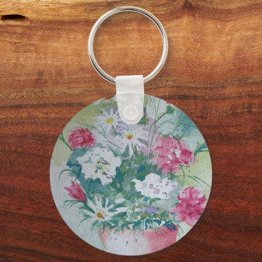 カーネーションキーチェーン キーホルダー (正面)