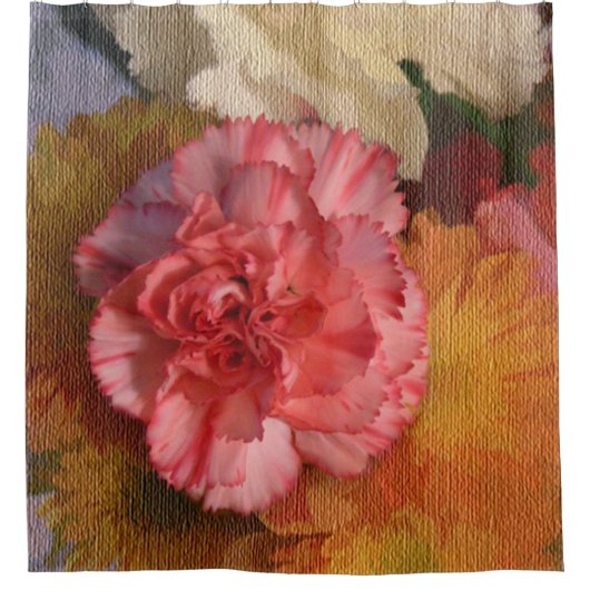 カーネーションシャワーカーテン シャワーカーテン (正面)