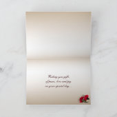 カーネーションズオンBrocade誕生日 カード (内部)