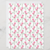 カーネーションズスクラップブック紙 (裏面)