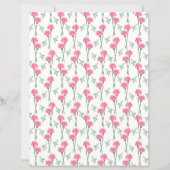 カーネーションズスクラップブック紙 (正面)