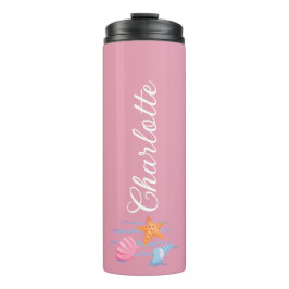 カーネーションピンクパーソナライズされたシェル タンブラー