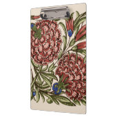 カーネーションフラワータイルアンティーク素朴アート クリップボード (左)